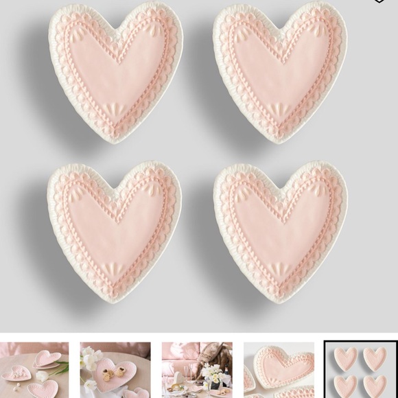 Pottery Barn Cookie Heart Dishes - Picture 7 of 8